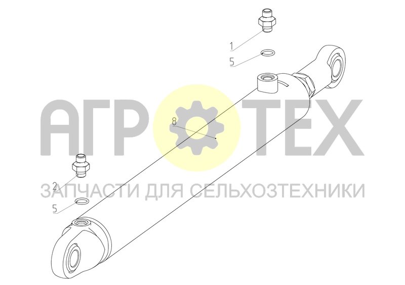 Чертеж Гидроцилиндр (РСМ-10Б.09.69.630А)